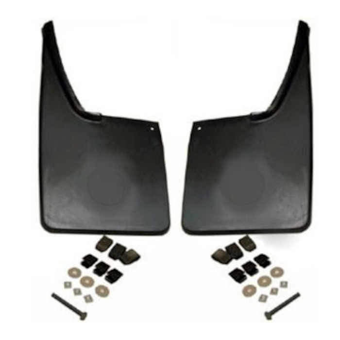 C27-9876 - (251-898-011 251898011) - GENUINE VW - PAIR OF FRONT MUDFLAPS WITH MOUNTING HARDWARE - VANAGON 80-91 - SOLD PAIR