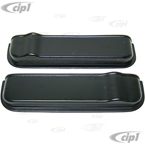 C27-J12374 - 98-8619 - PAIR OF BLACK PLASTIC DOOR STORAGE POCKETS