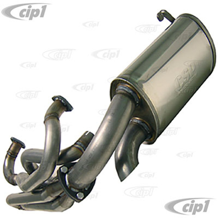 C31-251-201-038 - CSP PYTHON STAINLESS STEEL HEADER AND MUFFLER SYSTEM - 38MM(1-1/2 INCH) O.D. - BUS W/1600CC BASED ENGINE - (A40)