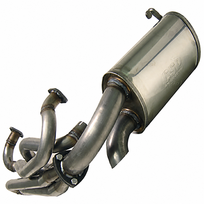 C31-251-201-038 - CSP PYTHON STAINLESS STEEL MERGED HEADER AND MUFFLER SYSTEM - 38MM (1-1/2 INCH) O.D. - BUS WITH 1600CC BASED ENGINE - SOLD SYSTEM