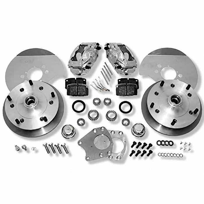 C31-499-165-5205CZ - CSP MADE IN GERMANY - 52-65 BEETLE/GHIA BOLT-ON - ONLY WITH CB DROPPED DRUM SPINDLES - DISC BRAKE KIT - WITH 5x205MM BOLT PATTERN - ZERO OFF-SET - SOLD SET