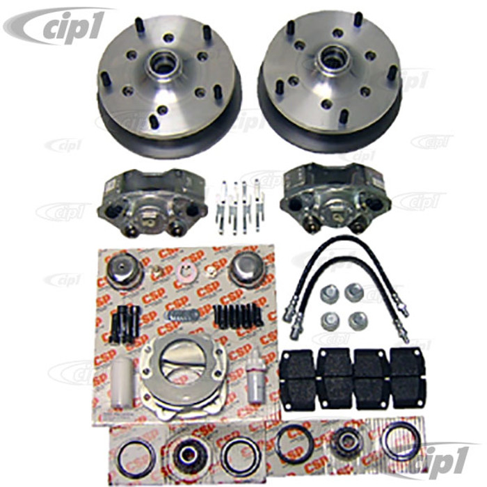 C31-499-264-5205-14 - CSP MADE IN GERMANY - BUS 64-70 WITH 14 OR 15 IN. STOCK STYLE STEEL WHEELS AND 15 IN. OR LARGER AFTERMARKET ALLOY WHEELS - 5X205MM BOLT-ON DISC BRAKE KIT - SOLD KIT