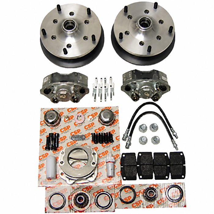 C31-499-264-5205-14 - CSP MADE IN GERMANY - BOLT-ON DISC BRAKE KIT 5X205MM  - BUS 64-70 (WITH 14 OR 15 IN. STOCK STYLE STEEL WHEELS AND 15 IN. OR LARGER AFTERMARKET ALLOY WHEELS)  - SOLD KIT