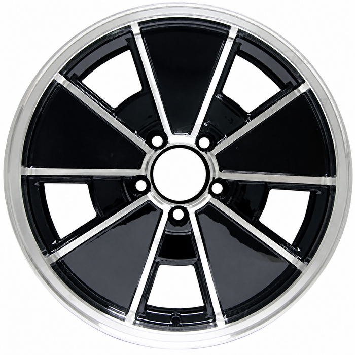 C32-BR1B-17 - BLACK BRM WHEEL -BUS 71-79 - VANAGON 80-92 - 17 IN. x 7 IN. WIDE (5X112MM) - ET40 - CENTER CAP AND MOUNTING HARDWARE IS SOLD SEPARATELY - SOLD EACH