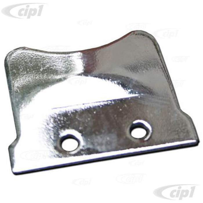 C33-S00299 - (211837635A - 211-837-635-A) - GERMAN QUALITY FROM C&C U.K. - CHROME VENT WINDOW LATCH/CATCH PLATE FITS LEFT OR RIGHT - BUS 55-67 - SOLD EACH