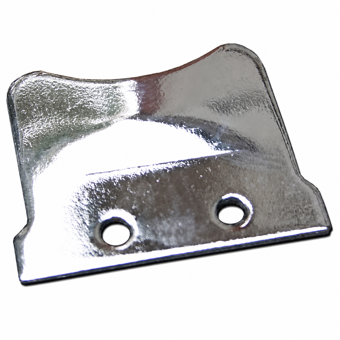 C33-S00299 - 211837635A - 211-837-635-A - GERMAN QUALITY FROM C&C U.K. - CHROME VENT WINDOW LATCH/CATCH PLATE FITS LEFT OR RIGHT - BUS 55-67 - SOLD EACH