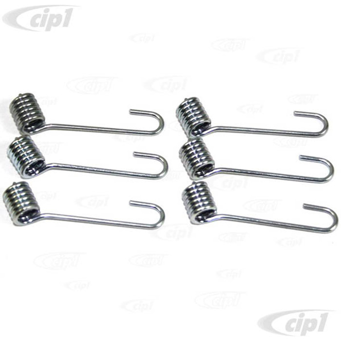 C33-S32883 - 117867535A - 117-867-535-A - GERMAN QUALITY FROM C&C U.K. - HEADLINER ROD SECURING SPRINGS SET OF 6 - BUS 68-79 - SOLD SET