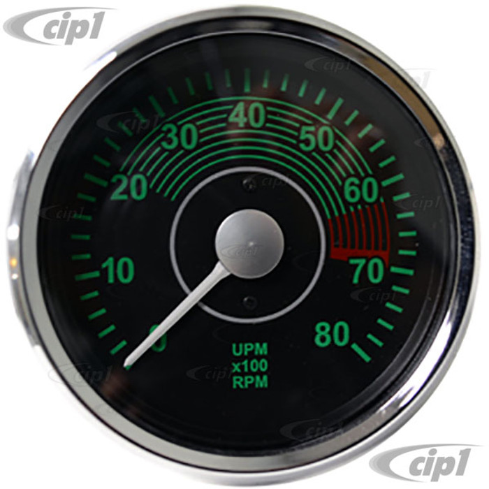 C34-RVC2490-19CB - REPRODUCTION 356 ELECTRONIC TACHOMETER - 100MM DIAMETER - SOLD EACH