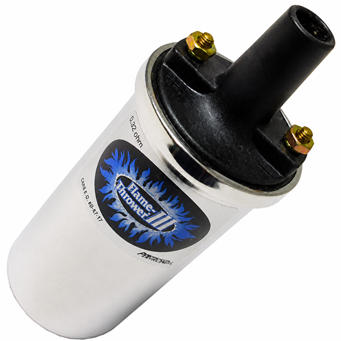 PER-44001 - PERTRONIX FLAMETHROWER III COIL 45000 VOLTS CHROME (USE ONLY WITH IGNITOR-III ) - SOLD EACH