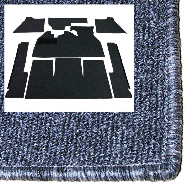T34-F1320-407 - 71-72 SUPER BEETLE CONVERTIBLE 9PC CARPET SET