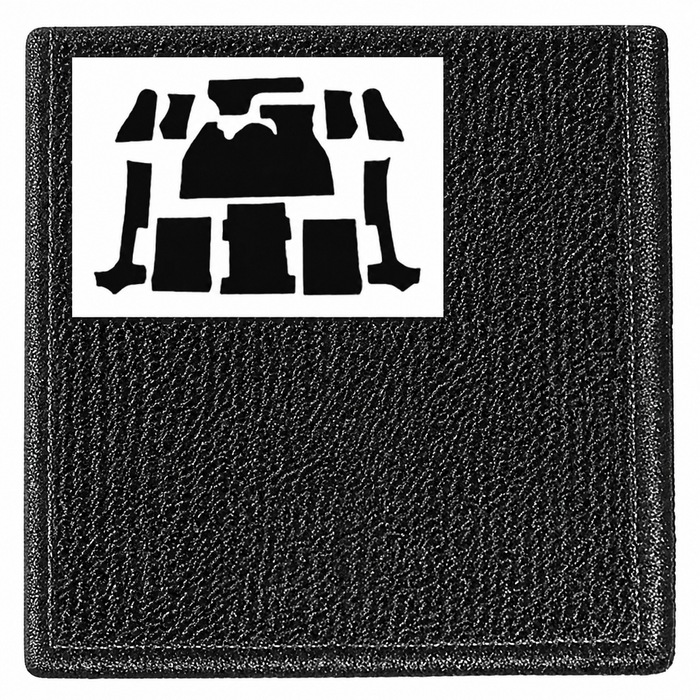 T34-F1322-301 - 73-79 SUPER BEETLE CONVERTIBLE 11PC CARPET SET - BLACK