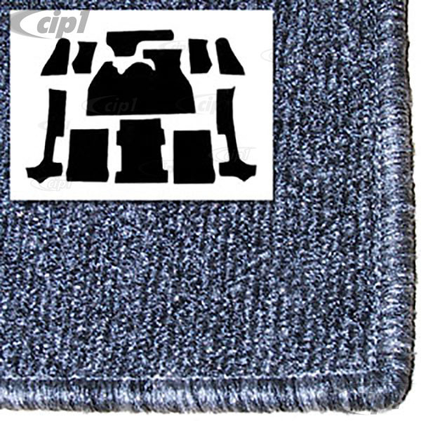 T34-T1255-407 - 73-79 SUPER BEETLE FRONT TRUNK CARPET KIT