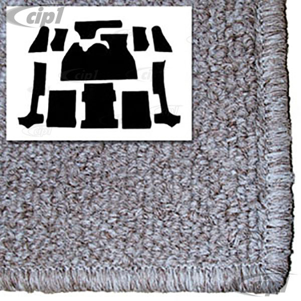 T34-F1322-628 - 73-79 SUPER BEETLE CONVERTIBLE 11PC CARPET SET