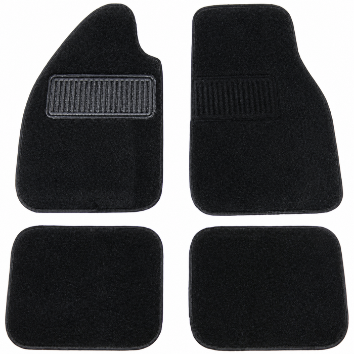 T34-M1021-701 - 46-79 BEETLE CARPETED FLOOR MATS 4PC SET - BLACK