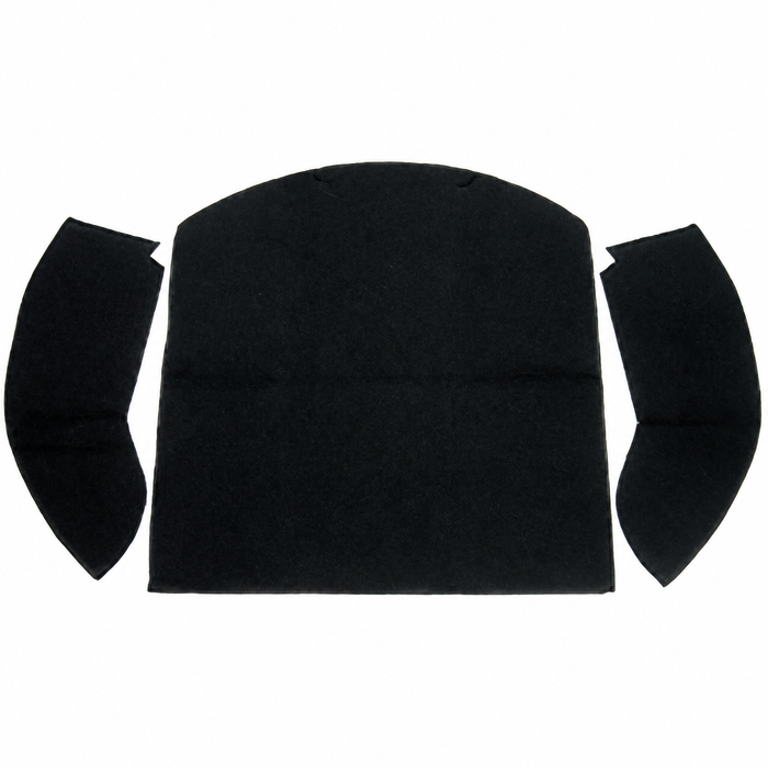 T34-R1316-301 - 58-72 BEETLE CONVERTIBLE REAR WELL 3 PC KIT - BLACK