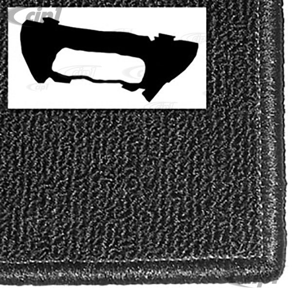 T34-T1151-407 - 56-60 BEETLE FRONT TRUNK CARPET KIT - SALT&PEPPER GREY