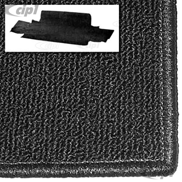 T34-T1558-407 - 68-74 GHIA FRONT TRUNK CARPET KIT - SALT&PEPPER GREY