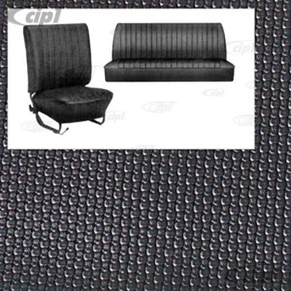 T43-2121-01 - BUS 50-67 REAR FULL WIDTH BENCH SEAT COVER - BLACK