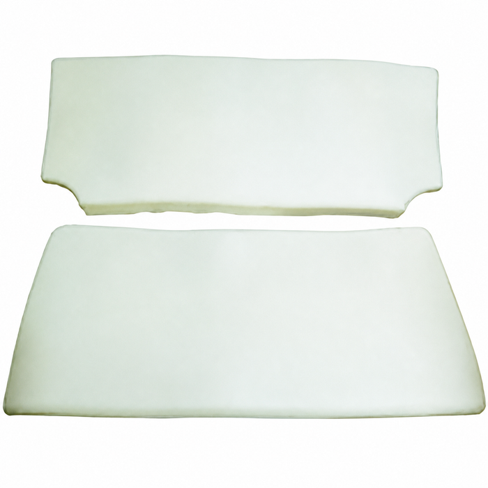 T43-1317 - REAR BOTTOM & BACKREST SEAT PADS -1 PAIR - BEETLE CONVERTIBLE ONLY 65-79