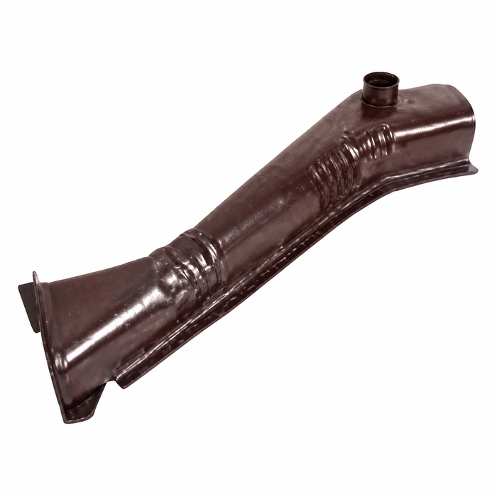TAB-400-842 - RIGHT HEATER CHANNEL FRONT SECTION - STANDARD BEETLE 46-77 - BLACK OR GALVANIZED COATING MAY VARY - SOLD EACH