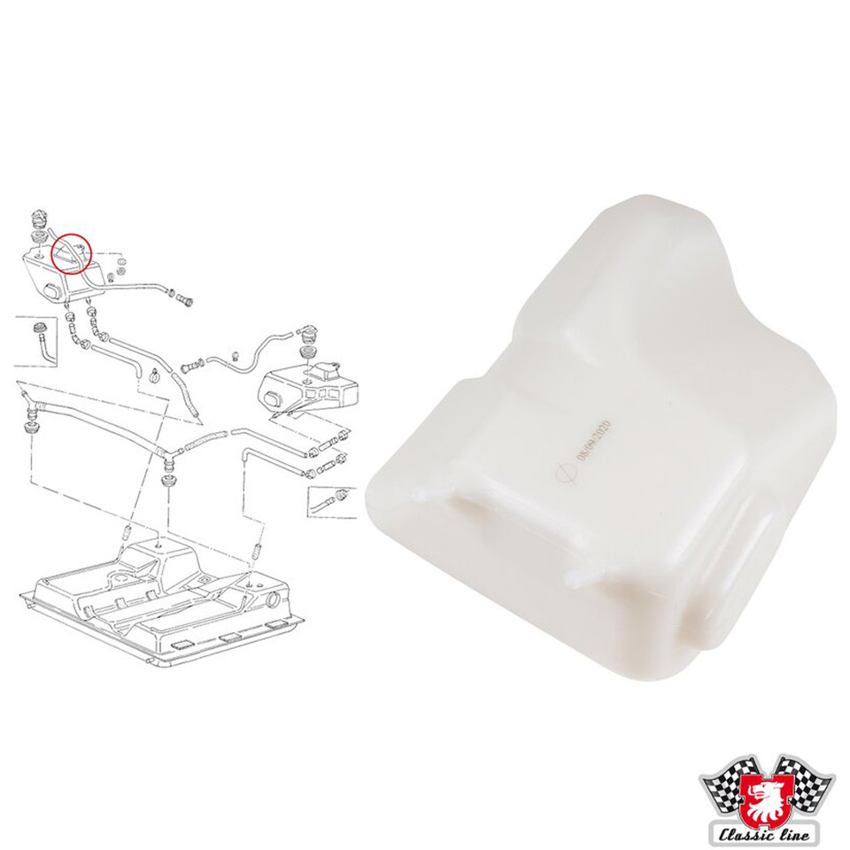 VWC251201303C (251201303C) FUEL EXPANSION TANK LEFT SIDE VANAGON 8092 SOLD EACH