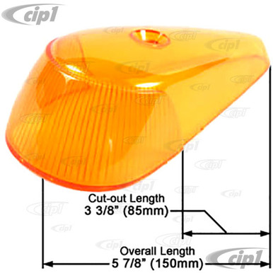 VWC-111-953-161-H - 111953161H - FRONT TURN SIGNAL LENS AMBER