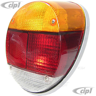 VWC-133-945-097-A - (133945097A) GOOD QUALITY- COMPLETE TAIL LIGHT ASSEMBLY  (OE 4 BULB STYLE WITHOUT WIRING HARNESS) - LEFT SIDE - BEETLE 73-79 /