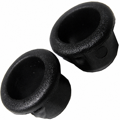 VWC-171-837-355-2 - COLLARS FOR DOOR LOCK PULL KNOBS - BLACK