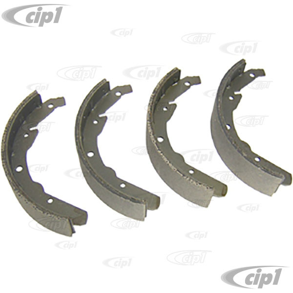 Image of VWC-211-609-537-F - (211609537F) - NEW BRAKE SHOE SET - REAR - REF.# S374 - BUS 1971 ONLY - 55MM (2-3/16 IN.) WIDE X 215MM (8-1/2 IN.) LONG - SOLD AS SET OF 4