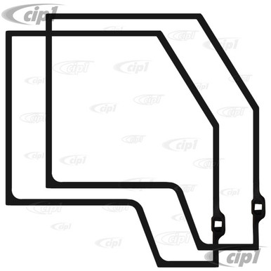 VWC-211-831-721-D2 - 211831721D - BRAZILIAN MADE - PAIR OF FRONT DOOR SEALS - LEFT AND RIGHT - BUS 68-79 - REF.# - 00-3597-0 - SOLD PAIR