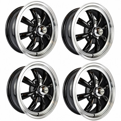 C32-E28B-SET - Cip1 ORIGINAL - ( 9682 ) - SET OF 4 BLACK 8 SPOKE ...
