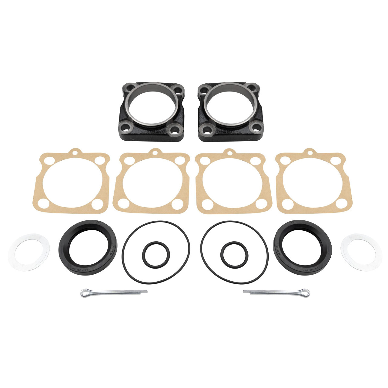 Image of VWC-311-501-311-SET - COMPLETE REAR AXLE BEARING CAP AND SEAL KIT - BOTH SIDES - BEETLE 61-66 - GHIA 61-66 - TYPE-3 62-66 - SOLD SET