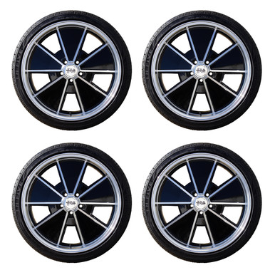 C32-8020BRM511240-KT - WHEEL/TIRE PACKAGE - BLACK MACHINED FACE 20