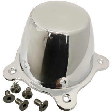 C32-6603-T - CHROME PLASTIC CENTER CAP - 53MM TALL - 50MM INSIDE
