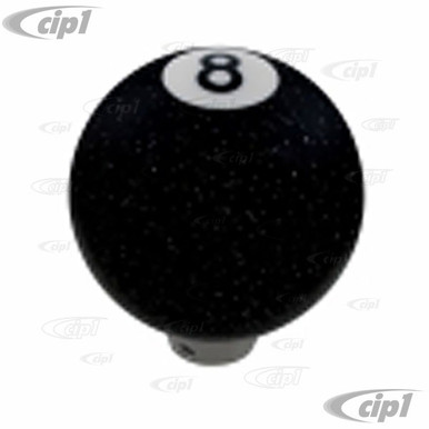 C11-70660 - 8 BALL SHIFT KNOB - GLITTER BLACK 2 INCH DIAMETER - FITS  7-10-12MM THREADS - SOLD EACH