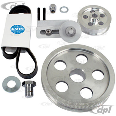 EMPI 8914 ALUMINUM STOCK SIZE PULLEY BLUE DEGREE VW BUG BUGGY RAIL BAJA BEETLE EMPI 8914 ALUMINUM STOCK SIZE PULLEY BLUE DEGREE VW BUG BUGGY RAIL BAJA BEETLE