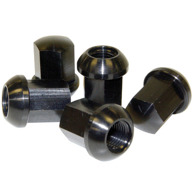 C13-70-2865 - EMPI - PORSCHE STYLE ALLOY BLACK FINISH ALUMINUM LUG