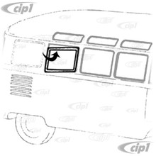Image of C16-241-133A-LR - (221-845-325B 221845325-B) - POPOUT SIDE WINDOW SEAL BETWEEN FRAME & GLASS BUS 50-67 - SOLD EACH