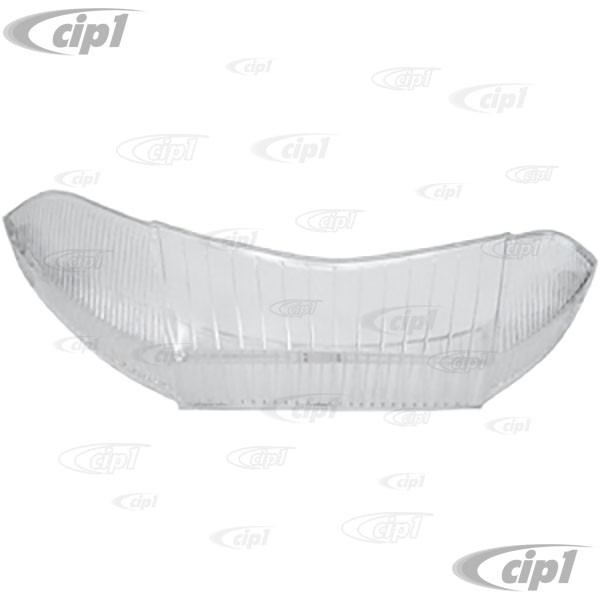 Image of C16-311-161A-LR - (311-953-161C 311953161C) - CLEAR WRAP AROUND FRONT TURN SIGNAL LENS - LEFT OR RIGHT - TYPE-3 64-67 - SOLD EACH