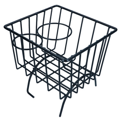 C21-0548-02 - BLACK STOW AWAY BASKET AND CUP HOLDER - OVER MIDDLE