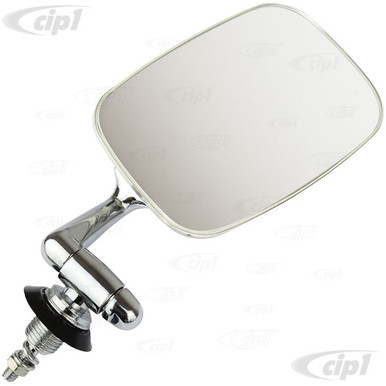 C24-114-857-513-CSS - (114857513CSS) - OE QUALITY STAINLESS STEEL OUTSIDE  DOOR MIRROR RIGHT - BEETLE SEDAN 68-77 - SOLD EACH