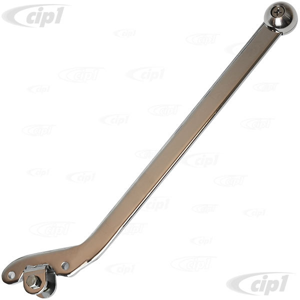 Image of C26-798-601R - ANGLED SINGLE TURNING/STEERING BRAKE ARM WITH ROUND KNOB (HYDRAULIC CYLINDER SOLD SEPERATELY)- SOLD EACH