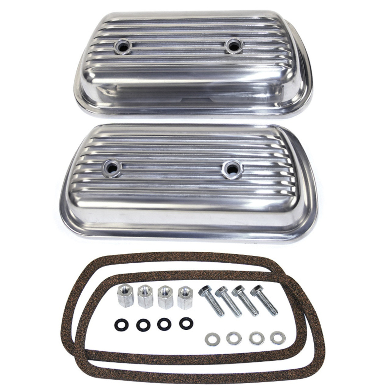 Image of ACC-C10-5117 - 9152 - BOLT ON ALUMINUM VALVE COVERS - 12-1600CC BEETLE STYLE ENGINES - HARDWARE & GASKETS INCLUDED - SOLD SET