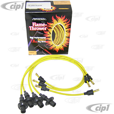 PER-704-501 - PERTRONIX FLAMETHROWER 7MM IGNITION WIRE SET YELLOW