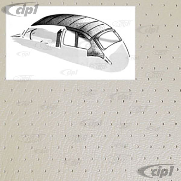 Image of T20-1112-44 - 68-72 BEETLE SEDAN WITH SUNROOF-O.E. STYLE HEADLINER W/DOOR POSTS OFF-WHITE PERFORATED VINYL