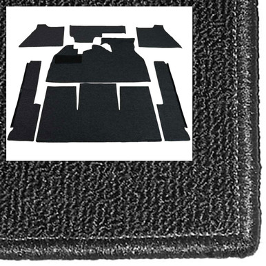 カーペンター　γ105 T34-F1212-301 - 71-72 SUPER BEETLE 7PC CARPET SET - BLACK