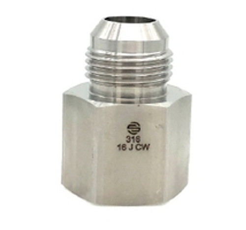 Stainless JIC Female Adapter - Male JIC x Female NPT