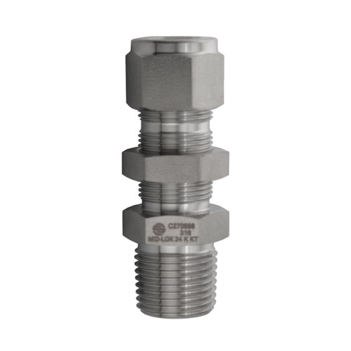 Tube x Male Bulkhead with Locknut