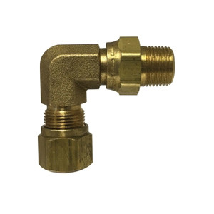 DOT Compression Male Swivel Elbow