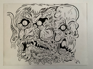 TWIN FIEND INK DRAWING